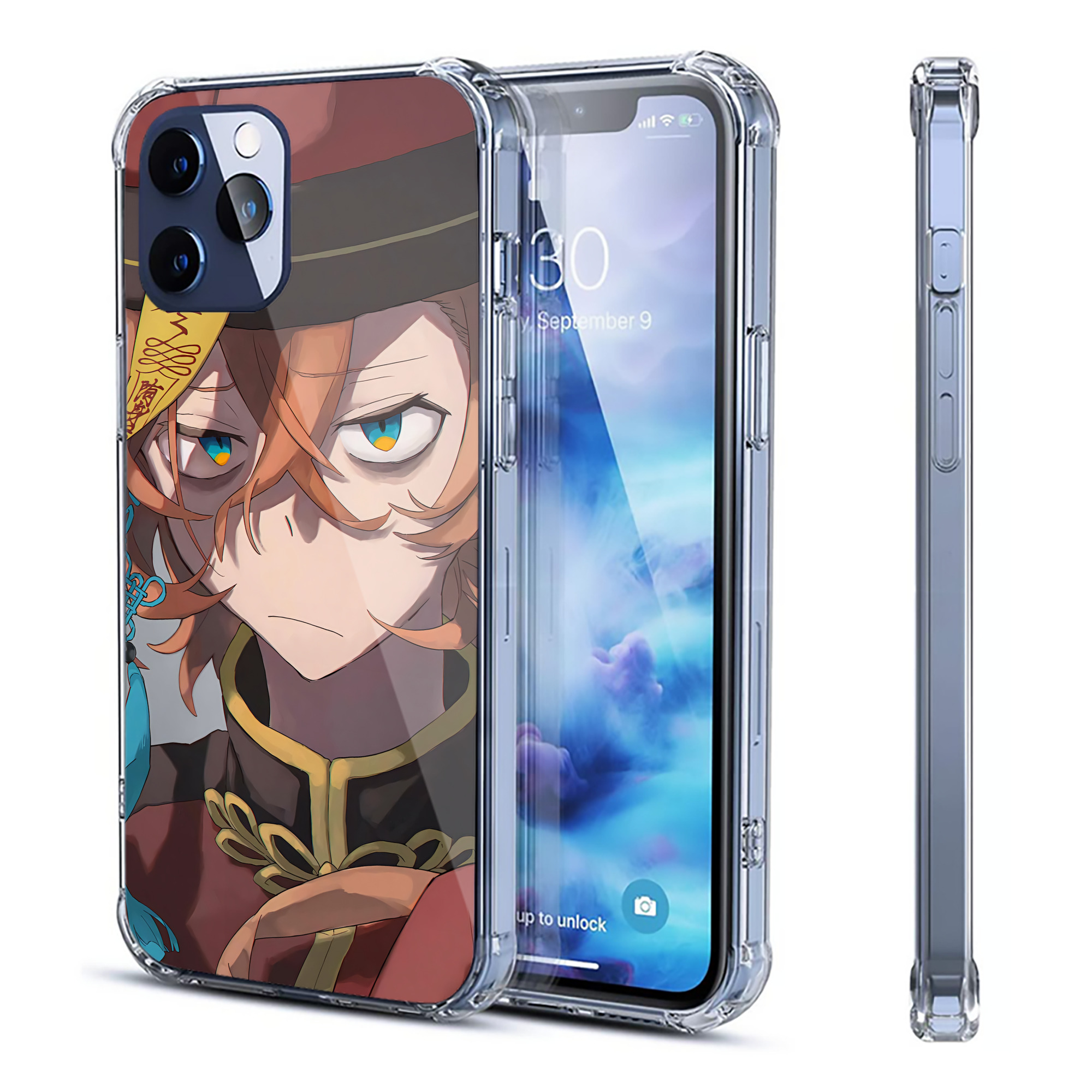（画像用） 文豪ストレイドッグス Bungo Stray Dogs 【iPhone 12シリーズ対応】透明スマホケース（クリアソフトケース）
